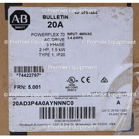 * SURPLUS ALLEN BRADLEY 20AD3P4A0AYNNNC0 POWERFLEX 70 AC DRIVE #2