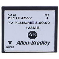 ALLEN BRADLEY 2711P-RW2 /J PV PLUS / ME 5.00.00 128 MB COMPACTFLASH CARD