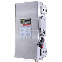 * SURPLUS SQUARE D HU361DS 30A SAFETY SWITCH STAINLESS 