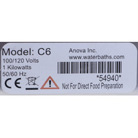 ANOVA MODEL C6 WATER BATH 100/210V 50/60Hz