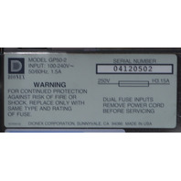 DIONEX MODEL GP50-2 100-240V 50/60Hz 1.5A GRADIENT PUMP