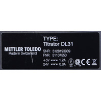 METTLER TOLEDO TITRATOR DL31 *READ*