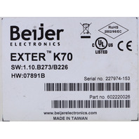 BEIJER ELECTRONICS EXTER K70 07919B E1070 *READ*