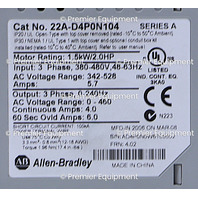 * SURPLUS ALLEN BRADLEY 22A-D4P0N104 /A POWERFLEX 4 2HP AC DRIVE