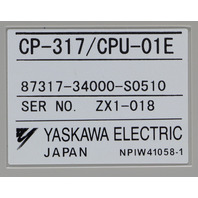 YASKAWA CP-317/CPU-01E 87317-34000-S0510 CPU MODULE