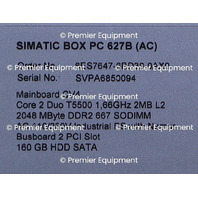 * SIEMENS 6ES7647-6BD30-0AX0 SIMATICS BOX PC 627B COMPUTER