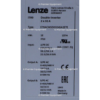 * LENZE E70ACMSD0324SA2ETE SERVO INVERTER #2