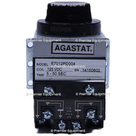 * NEW AGASTAT E7012PD004 125 VDC COIL 5-50 SEC TIME DELAY RELAY