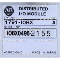 * ALLEN BRADLEY 1791-IOBX DISTRIBUTED I/O MODULE SER A