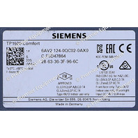 * SIEMENS 6AV2 124-0QC02-0AX0 TP1500 COMFORT  15" SIMATIC HMI INTERFACE PANEL 
