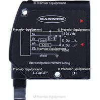 * BANNER LTF12UC2LDQ L-GAGE LTF LASER SENSOR