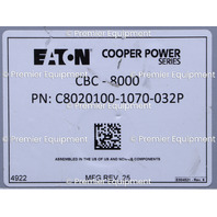 * EATON COOPER POWER CBC-8000 C8020100-1070-032P CAPACITOR BANK CONTROLLER *READ*