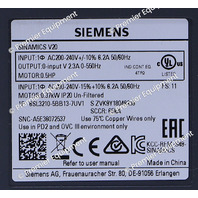 NEW SIEMENS SINAMICS V20 6SL3210-5BB13-7UV1 DRIVE