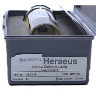 HERAEUS 3BAX Sr HOLLOW CATHODE LAMP 12mA