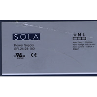 SOLA SFL24-24-100 POWER SUPPLY INPUT 115/230VAC 10.5/6.4A OUTPUT 24VDC 24A