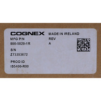 SURPLUS COGNEX In-Sight 5400R S5400-R00 800-5829-1R VISION PROCESS MODULE