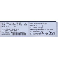 BURKERT 8745 MASS FLOW CONTROLLER 24V