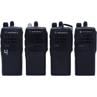 LOT OF 4 MOTOROLA AAH25KDC9AA3AN HANDIE-TALKIE PORTABLE RADIOS NO BATTERIES