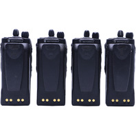 LOT OF 4 MOTOROLA HT750 AAH25RDC9AA3AN HANDIE-TALKIE PORTABLE RADIOS