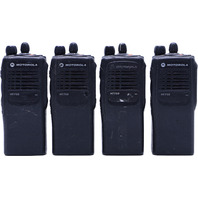 LOT OF 4 MOTOROLA HT750 AAH25RDC9AA3AN HANDIE-TALKIE PORTABLE RADIOS