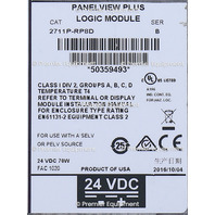 * ALLEN BRADLEY 2711P-RP8D /B LOGIC MODULE PANELVIEW PLUS 6