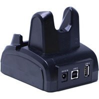 KEYENCE BT-W85GA HANDHELD PORTABLE BARCODE SCANNER WITH BT-WUC8UGA CRADLE