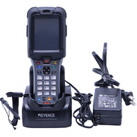 KEYENCE BT-W85GA HANDHELD PORTABLE BARCODE SCANNER WITH BT-WUC8UGA CRADLE