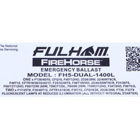 FULHAM FIREHORSE FH5-DUAL-1400L EMERGENCY BALLAST