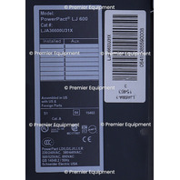 * SQUARE D LJ 600 LJA36600U31X 600A POWERPACT CIRCUIT BREAKER MICROLOGIC 3-3