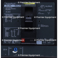 * SQUARE D JDL36225 225A 600VAC POWERPACT JD 250 CIRCUIT BREAKER