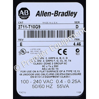* ALLEN BRADLEY 2711-T10G9 SER D TOUCH SCREEN PANELVIEW 1000
