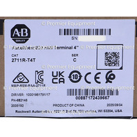 * SURPLUS ALLEN BRADLEY 2711R-T4T SER C PANELVIEW 800 HMI TERMINAL 4"