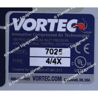 * SURPLUS VORTEC 7025 TYPE 4X4 COMPRESSED AIR ENCLOSURE COOLER