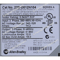 * ALLEN BRADLEY 22B-D012N104 POWERFLEX 40 5.5kW/ 7.5 HP AC DRIVE *READ*