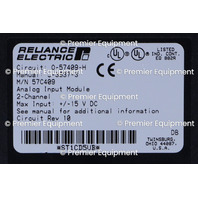 * RELIANCE ELECTRIC 0-57409-H J-3637-3 PROCESSOR MODULE