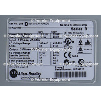 * ALLEN BRADLEY 20BD034A0AYNAND0 SER B POWERFLEX 700 25 HP AC DRIVE