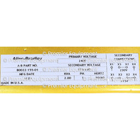 * ALLEN BRADLEY 80022-155-01 TRANSFORMER 2400V *READ*