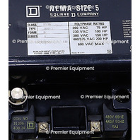 * SQUARE D 8536 NEMA SIZE 5 440-480V 50-60Hz COIL STARTER