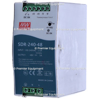 * MEAN WELL SDR-240-48 100-240VAC INPUT 48VAC OUTPUT POWER SUPPLY