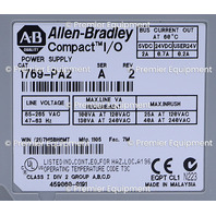 * ALLEN BRADLEY 1769-PA2 SER A POWER SUPPLY