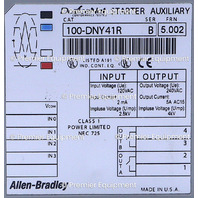 * ALLEN BRADLEY 100-DNY41R SER B DEVICENET STARTER AUXILIARY