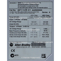* ALLEN BRADLEY 20F11ND011AA0NNNNN /A POWERFLEX 753 AC DRIVE **READ**