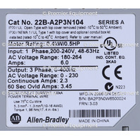 * ALLEN BRADLEY 22B-A2P3N104 SERIES A VARIABLE FREQUENCY DRIVE
