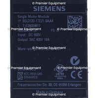 * SIEMENS SINAMICS 6SL3120-1TE21-8AA4 SINGLE MOTOR MODULE