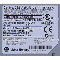* ALLEN BRADLEY 22B-A2P3N104 /A VARIABLE FREQUENCY DRIVE