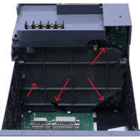 * ALLEN BRADLEY SLC 500 1746-A10 SER B 10-SLOT RACK WITH SLC500 1746-P2 SER C POWER SUPPLY