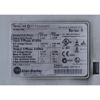 * ALLEN BRADLEY 20BD011A3AYNANDO SER B VARIABLE FREQUENCY DRIVE *READ*