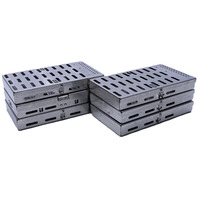 * LOT OF (6) THOMPSON SS K3 TD 107 STERILIZATION CASES 8 X 4.5"