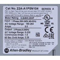 * ALLEN BRADLEY 22A-A1P5N104 SERIES A VARIABLE FREQUENCY DRIVE *READ*