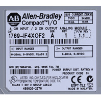 * ALLEN BRADLEY 1769-IF4XOF2 SER A COMPACTLOGIC ANALOG I/O MODULE